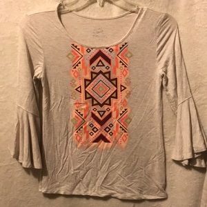 Justice Top Aztec Design Size 12